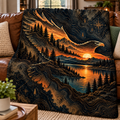Majestic Eagle Wilderness Throw Blanket (60x80)