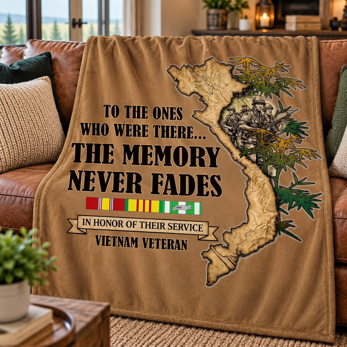The Memory Never Fades Throw Blanket (60x80)