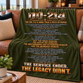 DD-214 Military Veteran Legacy Throw Blanket (60x80)