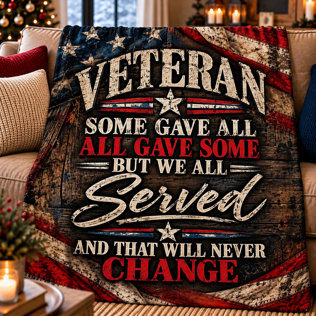 Veteran All Gave Some Throw Blanket