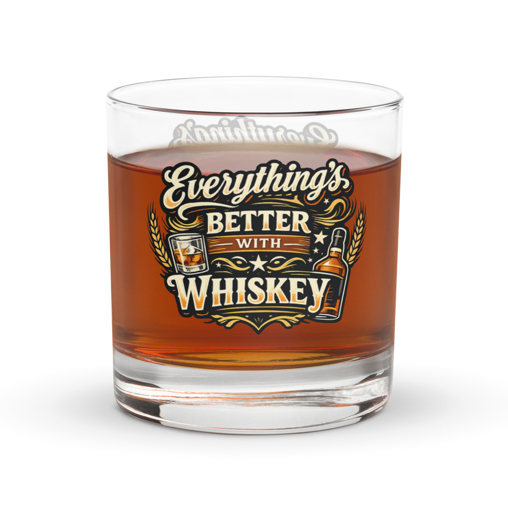 Everything's Better With Whiskey Rocks Glass